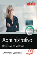 Administrativo. Universitat De València. Simulacros De Examen
