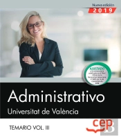 Administrativo. Universitat De València. Temario. Vol.Iii