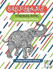 Adorable Animals Coloring Book - Stress Relieving Designs - Elephant