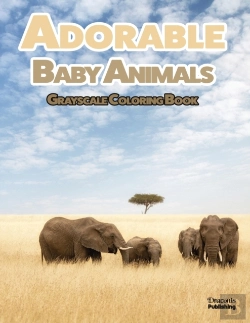 Bertrand.pt - Adorable Baby Animals Grayscale Coloring Book