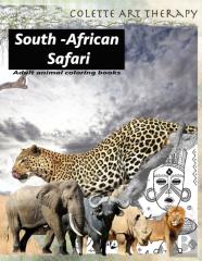 Adult Animal Coloring Books South African Safari