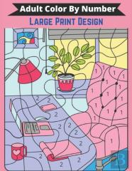 Adult Color By Number Large Print Design