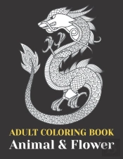 Adult Coloring Book Animal & Flower