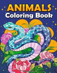 Adult Coloring Book Animals