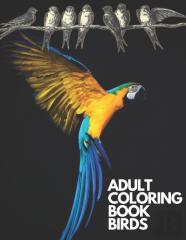 Adult Coloring Book Birds