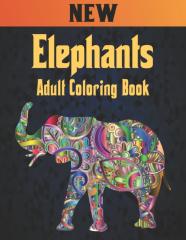 Adult Coloring Book Elephants New