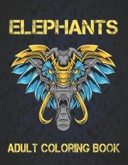 Adult Coloring Book Elephants