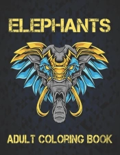 Adult Coloring Book Elephants