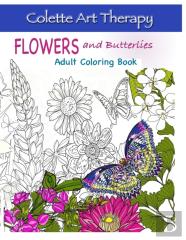 Adult Coloring Book Flowers