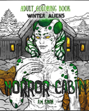 Adult Coloring Book Horror Cabin