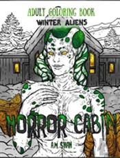 Adult Coloring Book Horror Cabin