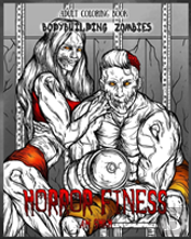 Adult Coloring Book Horror Fitness