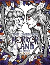 Adult Coloring Book Horror Land