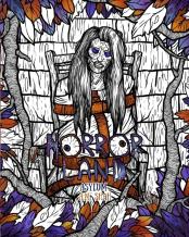 Adult Coloring Book Horror Land