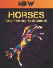 Adult Coloring Book Horses Animals