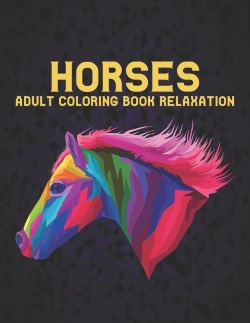 Bertrand.pt - Adult Coloring Book Horses Relaxation