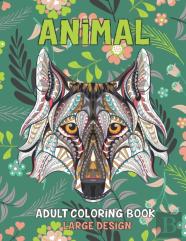 Adult Coloring Book Large Design - Animal