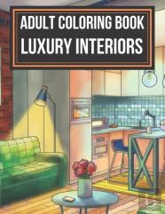 Adult Coloring Book Luxury Interiors