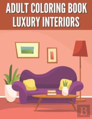 Adult Coloring Book Luxury Interiors
