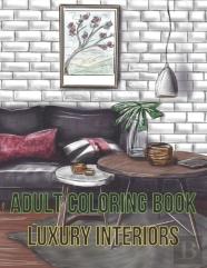 Adult Coloring Book Luxury Interiors