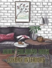 Adult Coloring Book Luxury Interiors