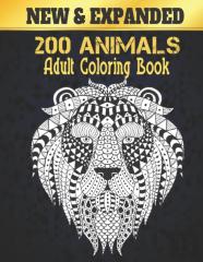 Adult Coloring Book New Animals