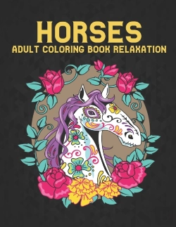 Bertrand.pt - Adult Coloring Book Relaxation Horses