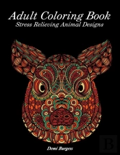 Adult Coloring Book Stress Relieving Animal Designs