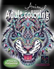 Adult Coloring Book Stress Relieving Animal Designs