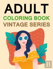 Adult Coloring Book Vintage Series