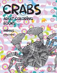 Adult Coloring Books Animals Large Print - Crabs