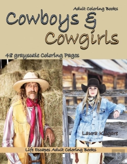 Bertrand.pt - Adult Coloring Books Cowboys & Cowgirls