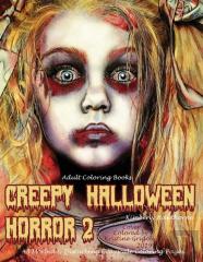 Adult Coloring Books Creepy Halloween Horror 2