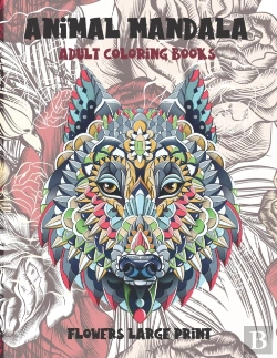 Bertrand.pt - Adult Coloring Books Flowers Large Print - Animal Mandala