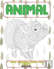 Adult Coloring Books For Mommy - Animal - Easy Level