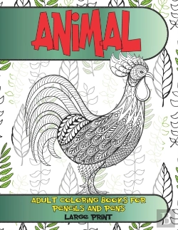 Bertrand.pt - Adult Coloring Books For Pencils And Pens - Animal - Large Print