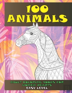 Bertrand.pt - Adult Coloring Books For Women Hearts - 100 Animals - Easy Level