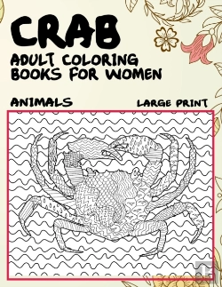 Bertrand.pt - Adult Coloring Books For Women Large Print - Animals - Crab
