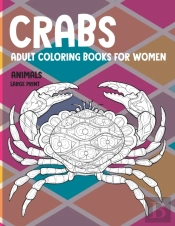 Adult Coloring Books For Women Large Print - Animals - Crabs