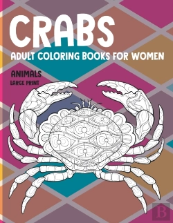 Bertrand.pt - Adult Coloring Books For Women Large Print - Animals - Crabs