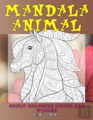 Adult Coloring Books For Women Mandala Animal - Large Print