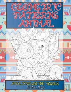 Bertrand.pt - Adult Coloring Books Geometric Patterns Animal - Thick Lines