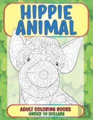 Adult Coloring Books Hippie Animal - Under 10 Dollars
