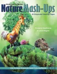 Adult Coloring Books Nature Mashups