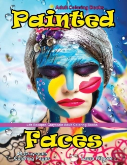 Bertrand.pt - Adult Coloring Books Painted Faces