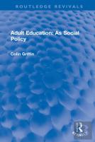 Adult Education: As Social Policy