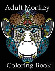 Adult Monkey Coloring Book