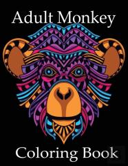 Adult Monkey Coloring Book