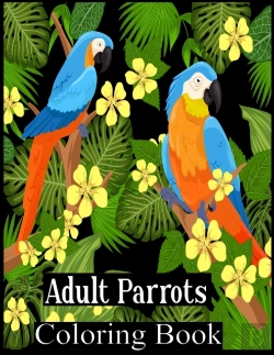 Bertrand.pt - Adult Parrots Coloring Book