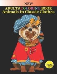 Adults Coloring Book Animals In Classic Clothes